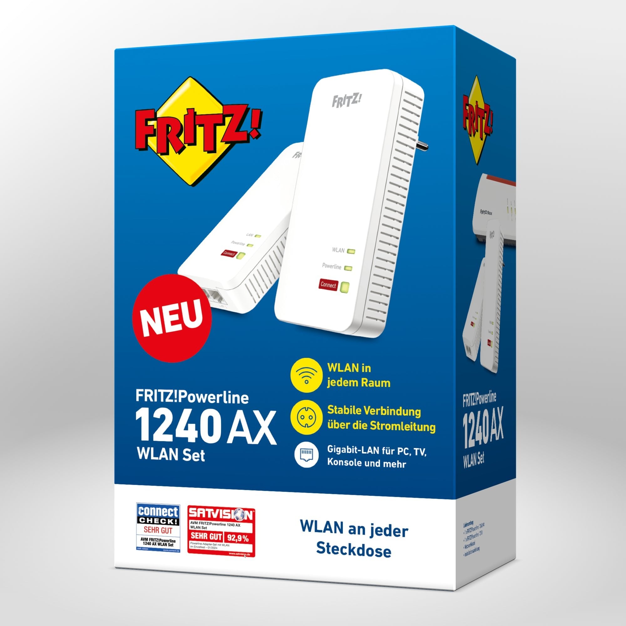 FRITZ!Powerline 1240 AX WLAN Set - FRITZ! - Alles für das Heimnetz