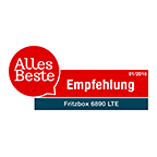 Dank „Top-Ausstattung“ erhält die FRITZ!Box 6890 LTE eine Empfehlung von „Alles Beste“